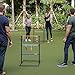 Rally and Roar Premium Ladder Ball Toss Game for Adults, Family - Outdoor Ladders Set with Canvas Bag, Resin Bolos, and Thick PVC Piping - Backyard Games, Activities