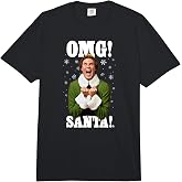 Elf OMG Santa Buddy the Elf Funny Christmas Comfort Colors Adult Heavyweight T-Shirt