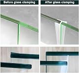 Lvjkes Shower Seal Strip 8mm Insect Screen Silicone Rubber 200cm Bathroom Glass view 4