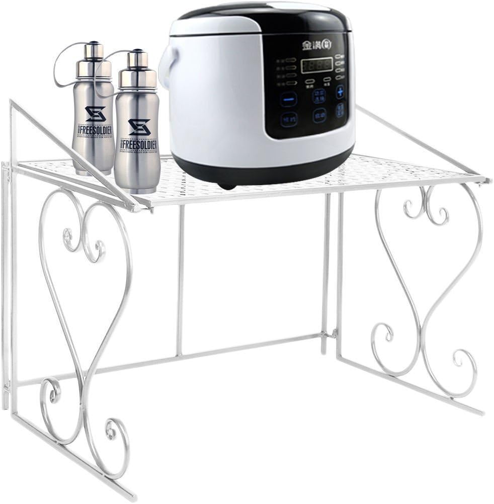 Kitchen Baker's Rack Utility Microwave Oven Stand Storage Cart Workstation Shelf