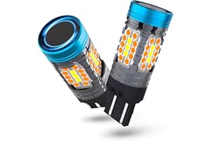 evntyps CANBUS Error Free 7443 Switchback LED Bulbs With Built in Resistor Anti Hyper flash,Dual Color 7444NA 7443A T20 WY21W