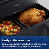 Philips Dual Basket Airfryer 3000 Series 9L with Breakfast Kit NA350/03 view 5