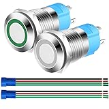 Gebildet 2pcs 0.47 Inch/12mm Stainless Steel