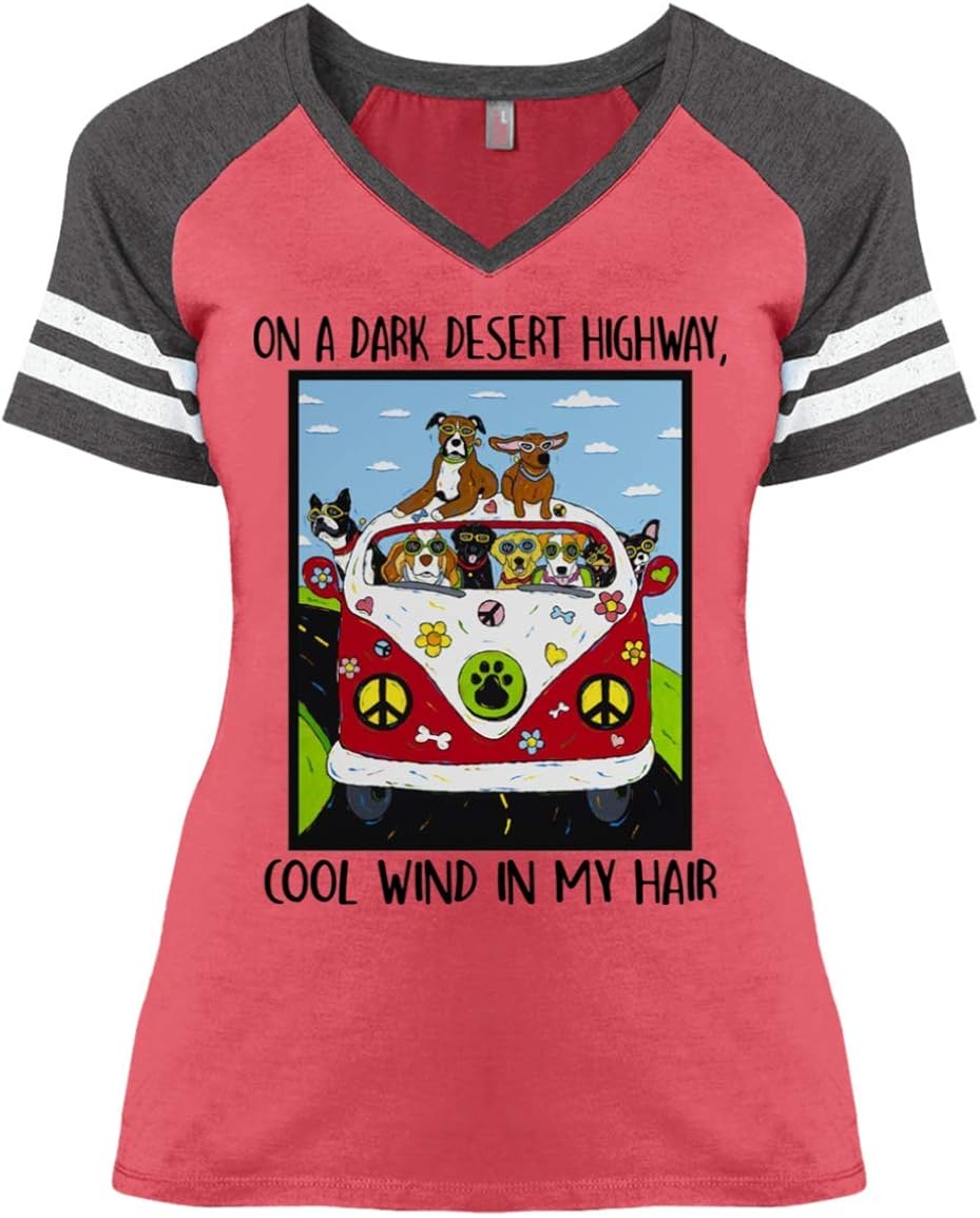 on a dark desert highway dog shirt
