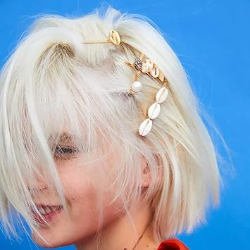 Amazon Com Fdesigner Boho Shell Hair Clips Gold Vintage Conch