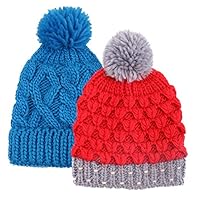 Arctic Paw Baby Knit Hat Kids Winter Cap Large Beanie Hats for Children Aged 2-6 Years