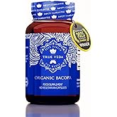 True Veda Organic Bacopa Monnieri Supplement | Premium Bacopa Extract | USDA Certified Organic Brahmi Capsules with 50% Bacosides | 20X Concentrated Brahmi Supplements | 60 Monnieri Veggie Capsules