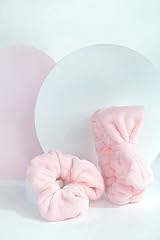 Brushworks Luxury Headband & Microfibre Scrunchie Set - Skincare Makeup view 2