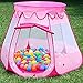 MAIKEHIGH Children Castle Playhouse Play Tent Ball Pit Hexagonal Foldable House Tents for Kids, Indoor & Outdoor Use, conveniently Folds in to a Carrying Case (Ball Not Included)