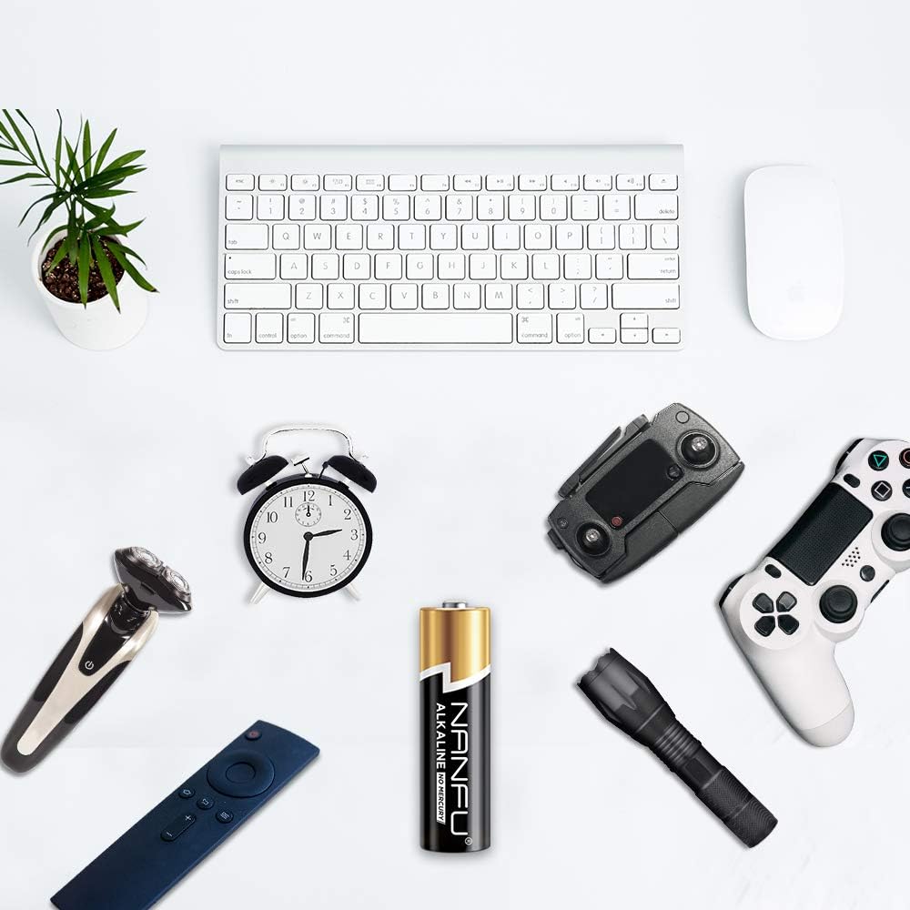 NANFU High Performance AAA Alkaline Batteries (20 Count), Ultra Power, Long Lasting for Household Devices …: Electronics