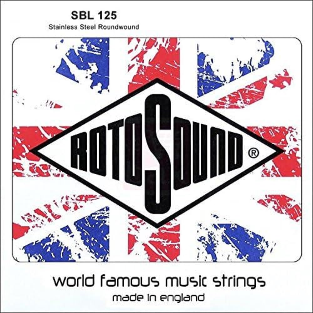 Rotosound Strings for Electric Bass STAINLESS Single Strings SWING 66 .125"w/3.17mm wound SBL125