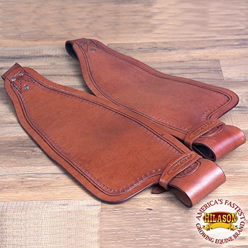 HILASON F211 LEATHER SADDLE REPLACEMENT FENDER PAIR WITH HOBBLE STRAPS ADULT