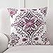 Phantoscope Set of 4 New Living Series Decorative Dark Purple Throw Pillow Case Cushion Cover 18 x 18 inches 45cm x 45cm