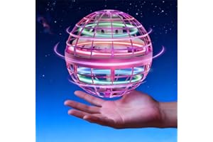TBGENIUS Flying Orb Ball Toy Cool Hand Controlled LED Hover Drone with Smart Sensor,Safe Indoor Outdoor Levitating Toy for Ki