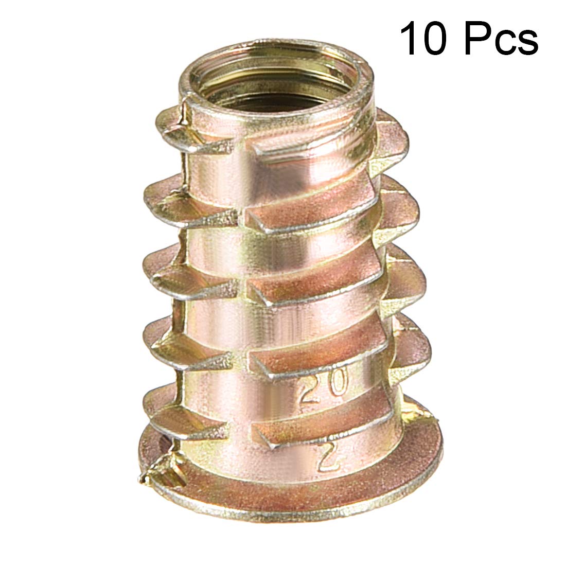uxcell Threaded Insert Nuts Zinc Alloy Hex Socket M8 Internal Threads