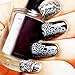CICI&SISI Acrylic Nail Art Stamping Plates Set Jumbo 1- Set of 6 Pieces JUMBO Nail Polish Stamping Manicure Kit