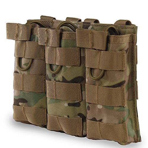 Triple Mag Pouch Multicam for M4 M16 AR15 HK416 Mag Holder Open