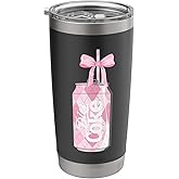 Coca-Cola Pink Diet Coke With Straw & Bow Vintage Stainless Steel Insulated Tumbler