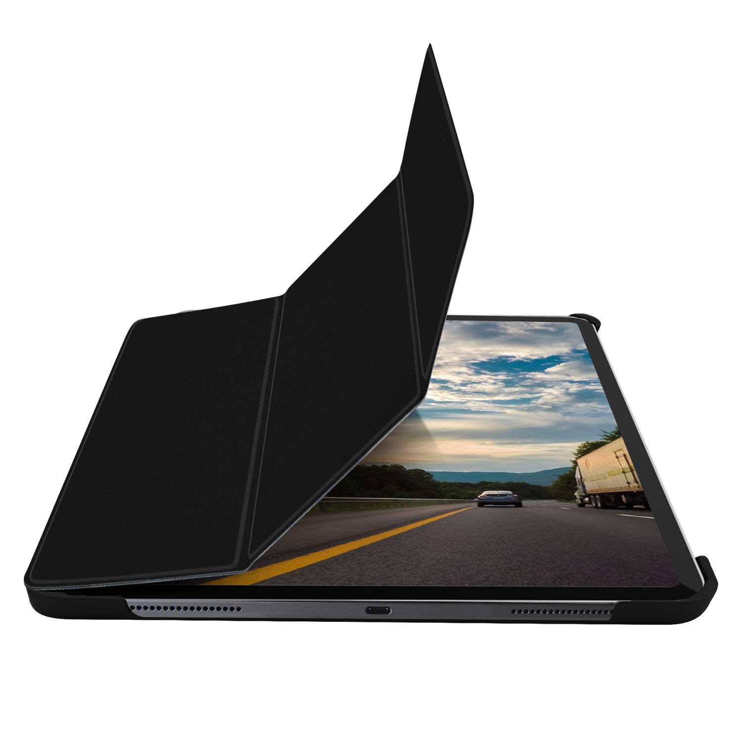 Macally BOOKSTAND PRO 4L, case and stand for Apple iPad Pro 12.9" (2020)", black