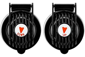 Zerodis Marine Foot Switch ABS Construction with Safety Cover Dual Button for 12V 24V Electric Winches Ideal for Boat Anchor 