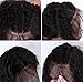 Chantiche Soft Curly 360 Lace Frontal Wig with Baby Hair and High Ponytail Brazilian Virgin Human Hair Customized 360 Lace Full Wigs with 150% Heavy Density for Women 16inches Natural Color