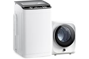 Auertech Portable Washer and Dryer Combo Set, 28 lbs Fully Automatic Washing Machine, 1.5 CuFt Portable Dryers, Compact Washer and Dryer for Apartment, RV, Dorm