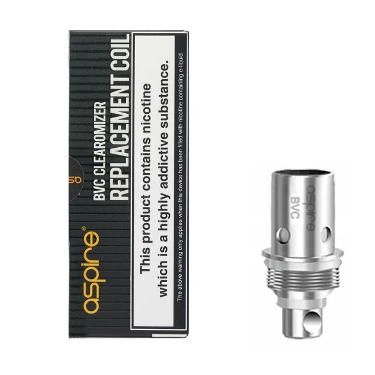 Aspire BVC Clearomizer Replacement Coil BVC Coils 1.6 Ohm for K1/K2 Tank, ET, ET-S,CE5, CE5-S, Vivi Nova, Vivi Nova-S, Mini Vivi Nova, Mini Vivi Nova-S No Nicotine