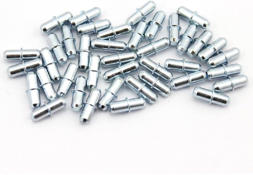 Hettich Shelf Support Pins Studs Strong Little Pegs Plug in for Ø 5mm Hole of Wooden and Glass Board Kitchen Cupboard Wardrobe Cabinet Load Carrying Capacity 50kg (Pack of 40)