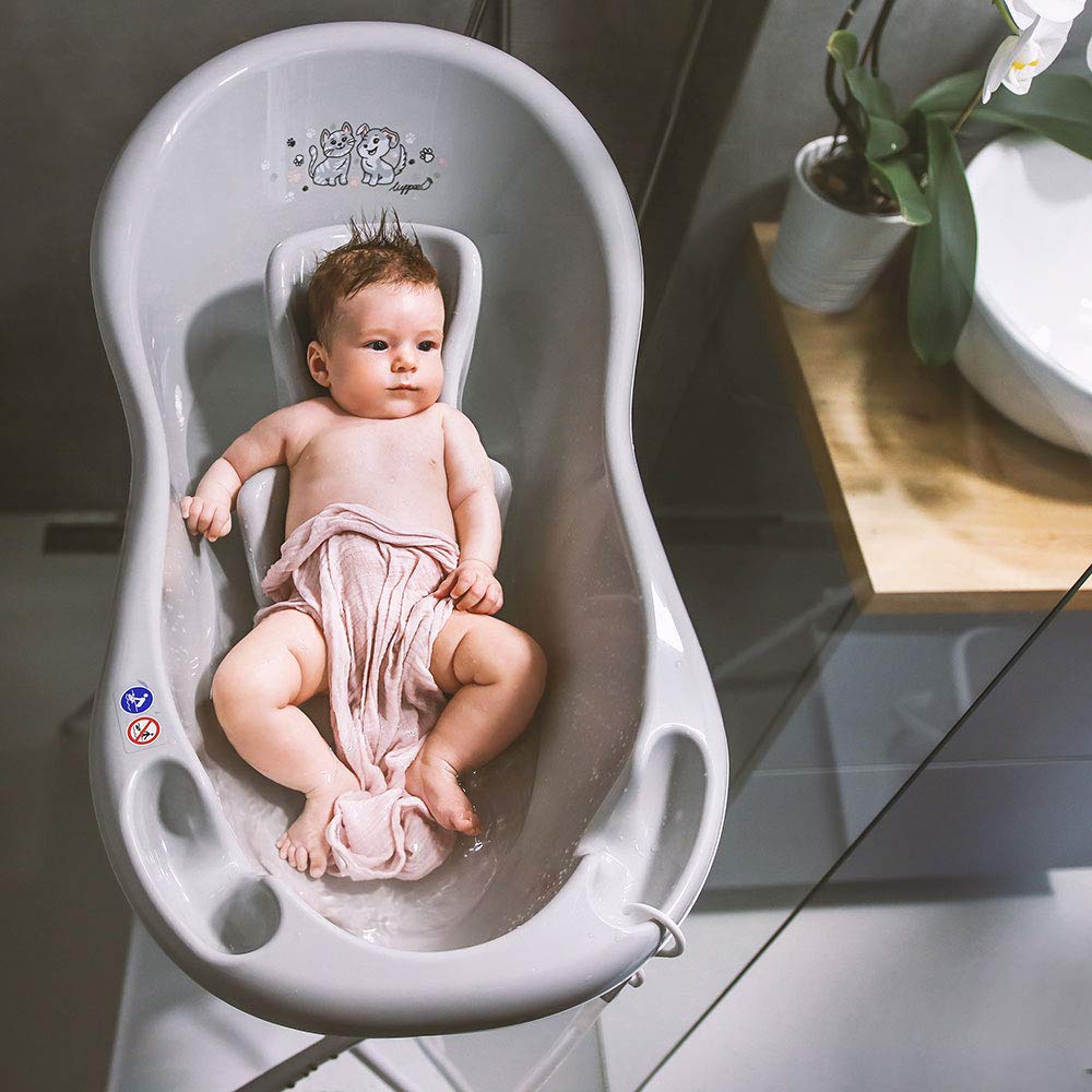 baby bath seat grey