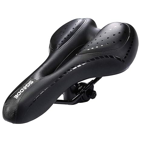 SGODDE Fahrradsattel,Hohl und Ergonomischer Fahrradsitz, Leicht Fahrrad Sattel mit Gel und Hochelastisch Schwamm, Bequemer St
