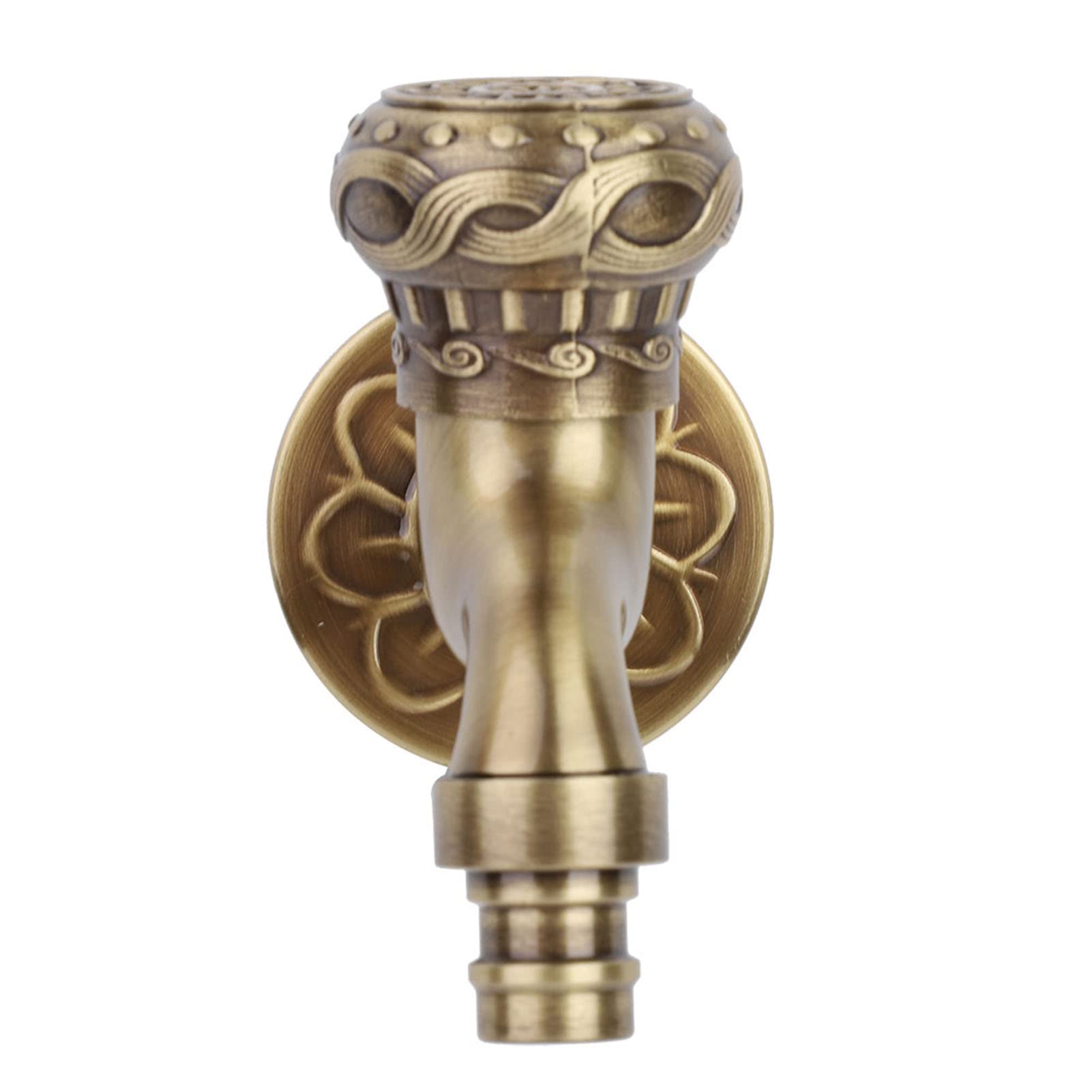 Antique Brass Kitchen Faucet Bathroom Tap with Metal Handle G1/2 Connection Premium Bronze Water Faucet for Sink Bath