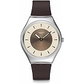 Swatch Skin Irony Unisex Watch Casual Polymer Brown Quartz Waterproof Hazel Delight