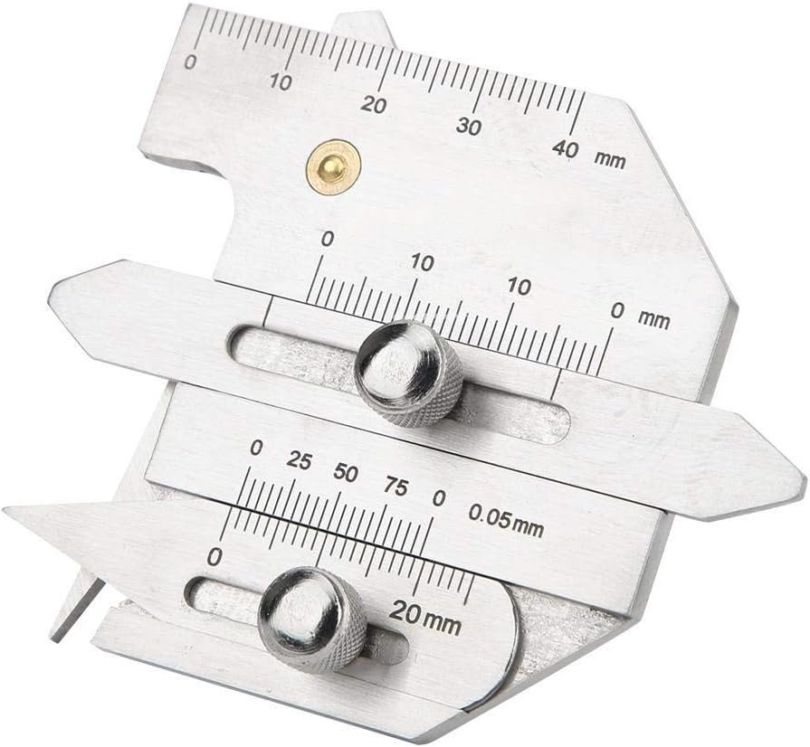 HJC40 Welding Pit Seam Gauge Stainless Steel Inspection Ruler Weld Seam