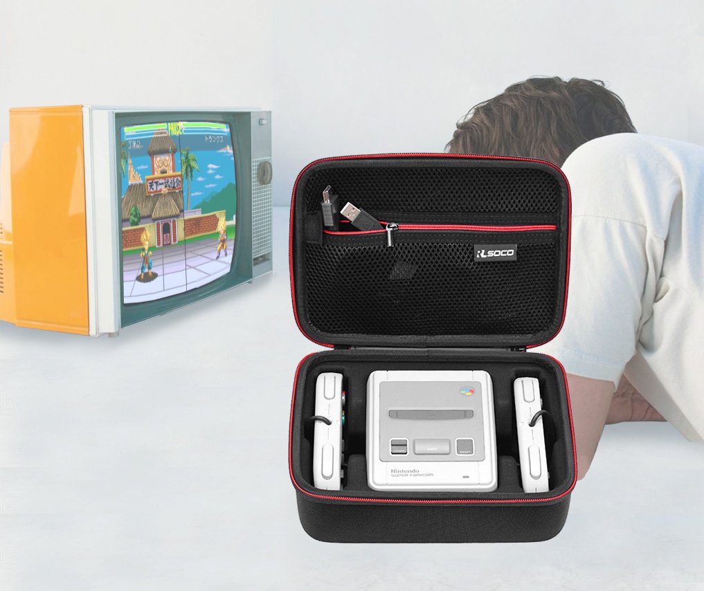 SNES Classic Mini Case -RLSOCO Carrying Case for Super NES Classic Mini 2017 / SNES Nintendo Classic Mini 2017