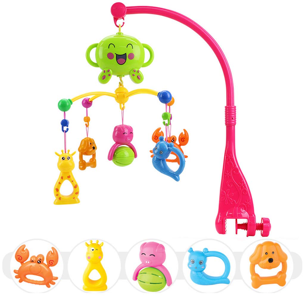 Support Mobile Pour Berceau Mr Xlgx Mobile Musical Accrochant Mobile De Berceau De Bebe De Tournant Des Jouets Danimaux Mignons Boite A Musique Avec Jouets Mobiles Cuisine Maison Iplanmovilidad Com
