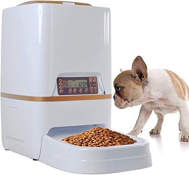 Amazon Com Juipom White 6l Large Automatic Pet Feeder With Voice