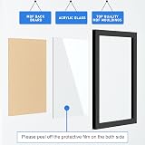 Bobeen A4 Photo Frames Pack of 3 Black 21x29.7 cm MDF Frame view 7