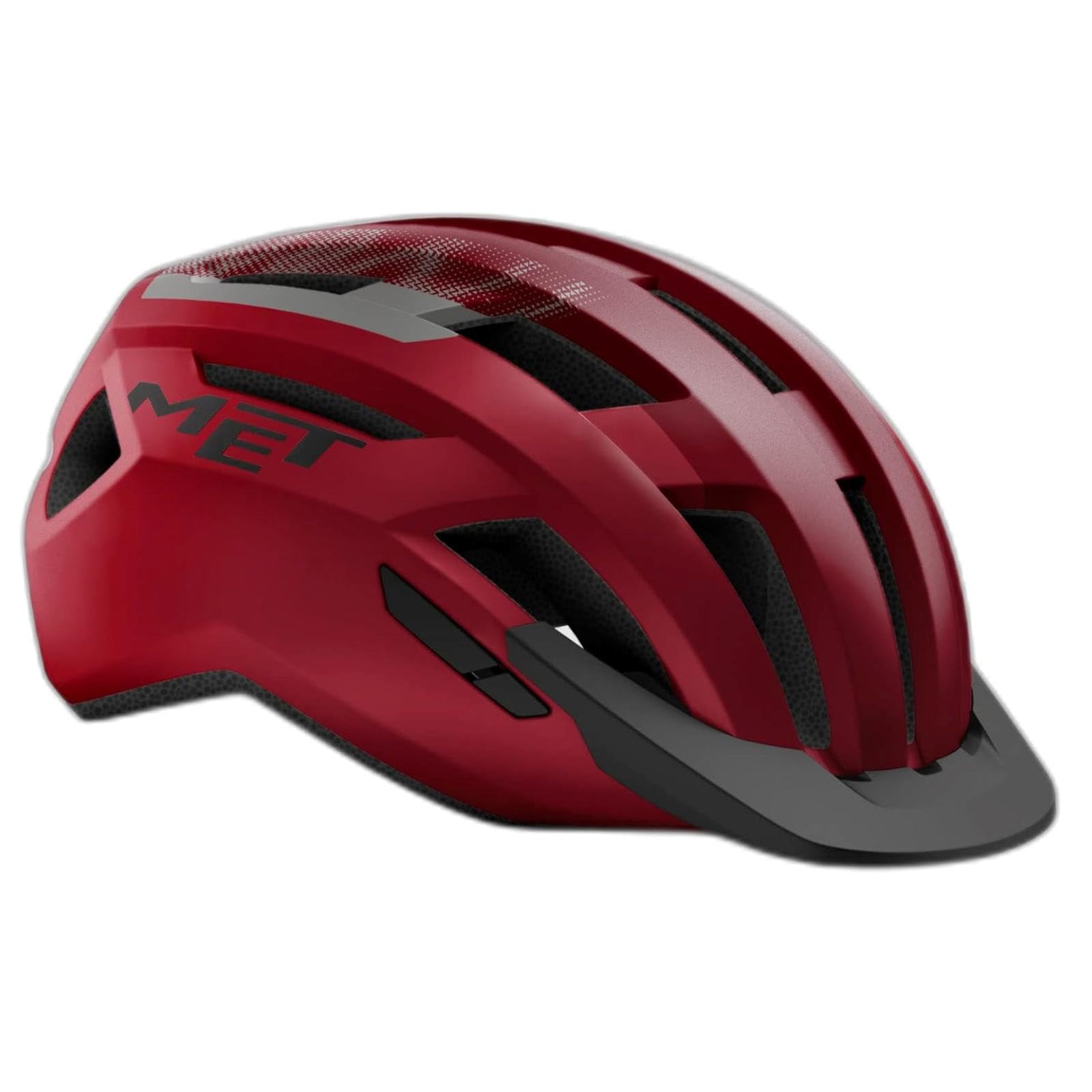 Met Allroad Adult Cycling Helmet Red Black Medium