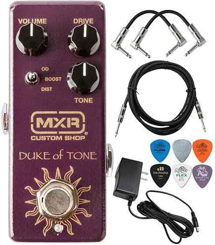 Amazon.com: MXR CSP039 Duke of Tone Overdrive Bundle with