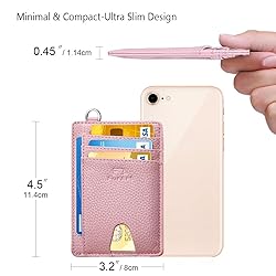 FurArt Slim Minimalist Wallet, Front Pocket