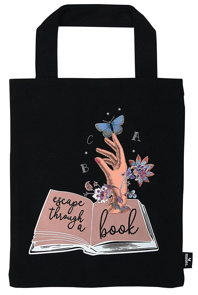 moses. Book Bag, Black, S, Escape Through a Book — image 1