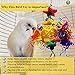 Luffy Star Shredder Bird Toy, 9×6 Inches, Brightly Colored Playtoy of Rattan, Wood and Shredded Paper, Safe for Small and Medium Parrots, Cockatiels, Lovebirds and Finchesthumb 2