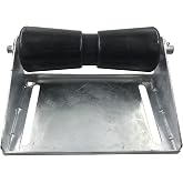 4 5 8 10 12 Inch Boat Trailer Keel Roller with Bracket Assembly | 4" 5" 8" 10" 12" Keel Roller Kit for Boat Trailer Hot-Dipped Galvanized Steel Black