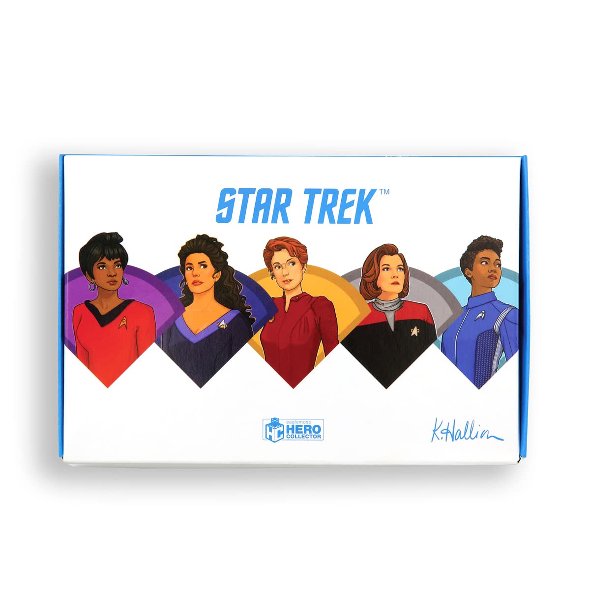 Star Trek - Women of Star Trek Pin Badge Box Set (Uhura, Troi, Kira, Janeway, Burnham) - Star Trek Pin Badges Collection by Eaglemoss Collections