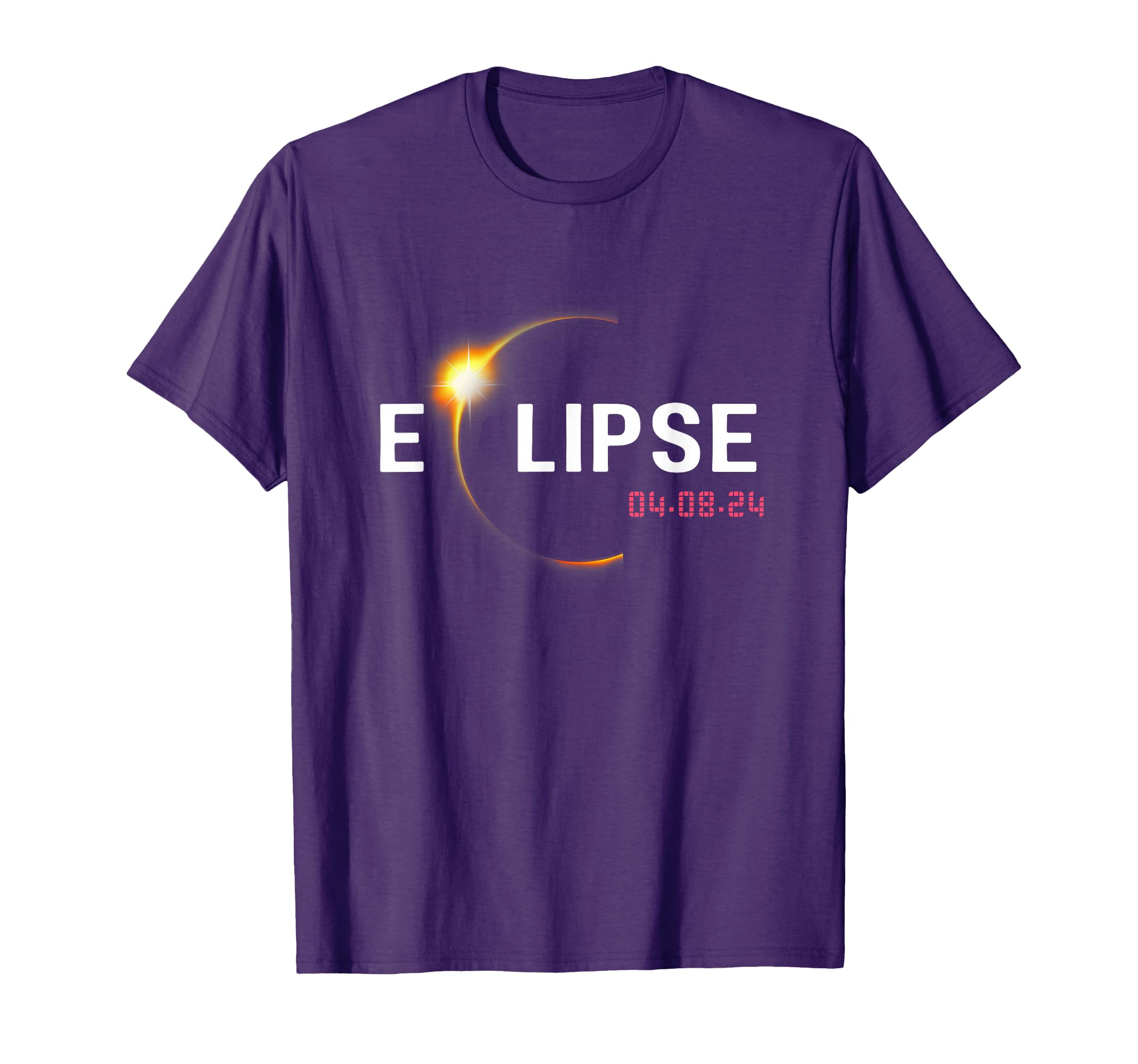 Photo 1 of **BLACK/NOT PURPLE***2024 Solar Eclipse 2024 04.08.24 Eclipse Mens Womens Kids T-Shirt
