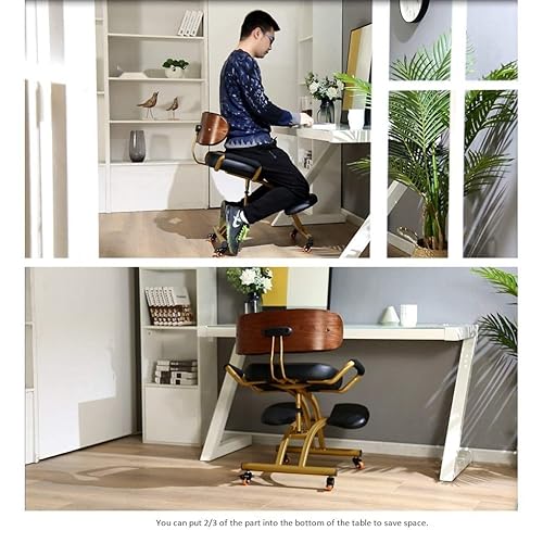 Ergonomic Kneeling Chair Adjustable Desk Stool With Back Kneeling