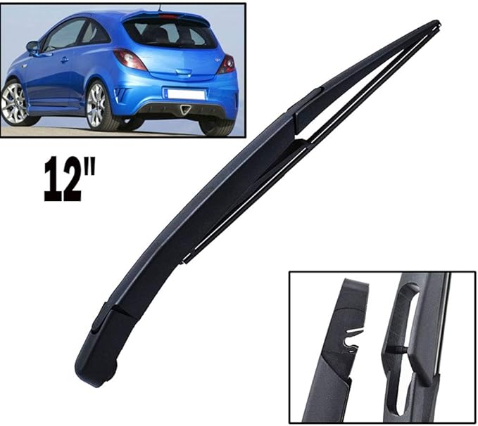 NsbsXs Car Rear Wiper,Wiper 12" Rear Wiper Blade & Arm Set