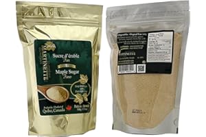 Sucre d'érable pur granulé FIN - 500g - SAC | Pure maple sugar FINE - 500g - BAG | Martinette Gourmet Érable