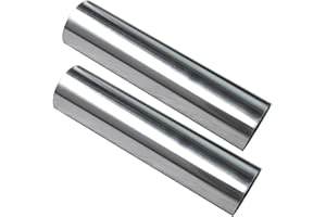 OSIDU Aluminum Alloy Straight Tube 3.5" OD, Length 12", Aluminum Straight Pipe, High Polishing (3.5" OD (89mm)-2PCS)