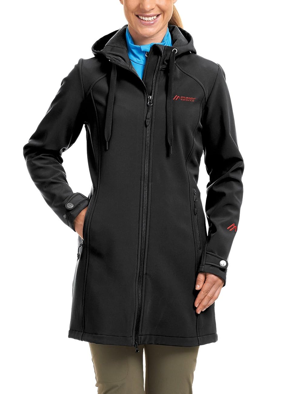 Maier Sports Damen Softshellmantel Mim - Winddichter Wintermantel Mit Fleece-Fütterung